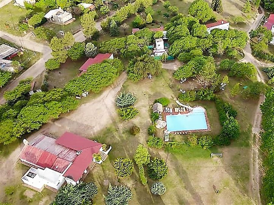 Vista aérea de la pileta | Complejo CasaFlor - Villa Cura Brochero - Traslasierra