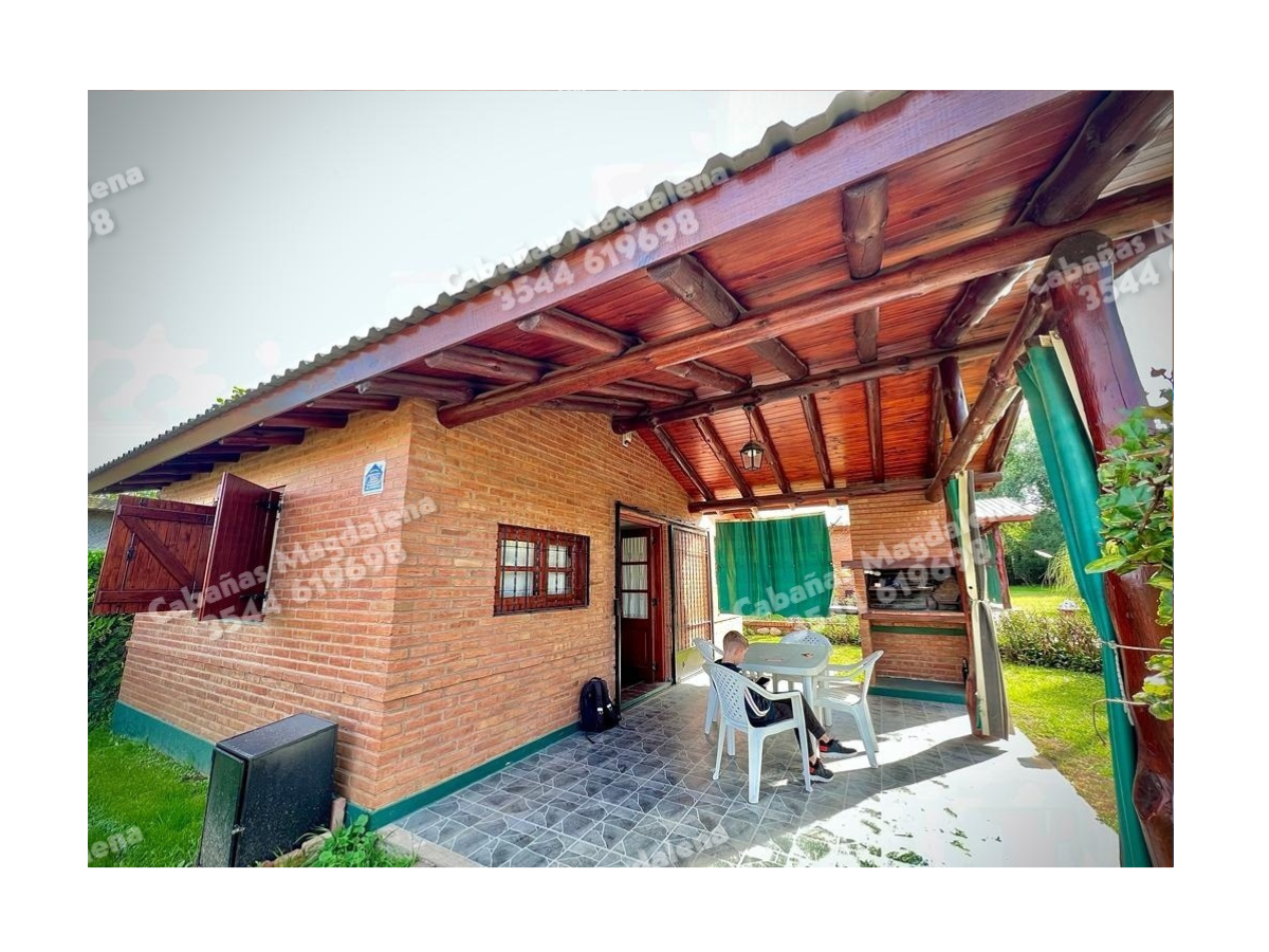 Galería con asador individual | Cabañas Magdalena - Mina Clavero - Traslasierra