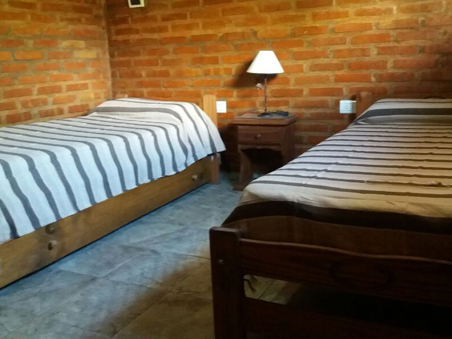 Dormitorio camas simples | Verde Amanecer Cabañas - Arroyo de los Patos - Traslasierra