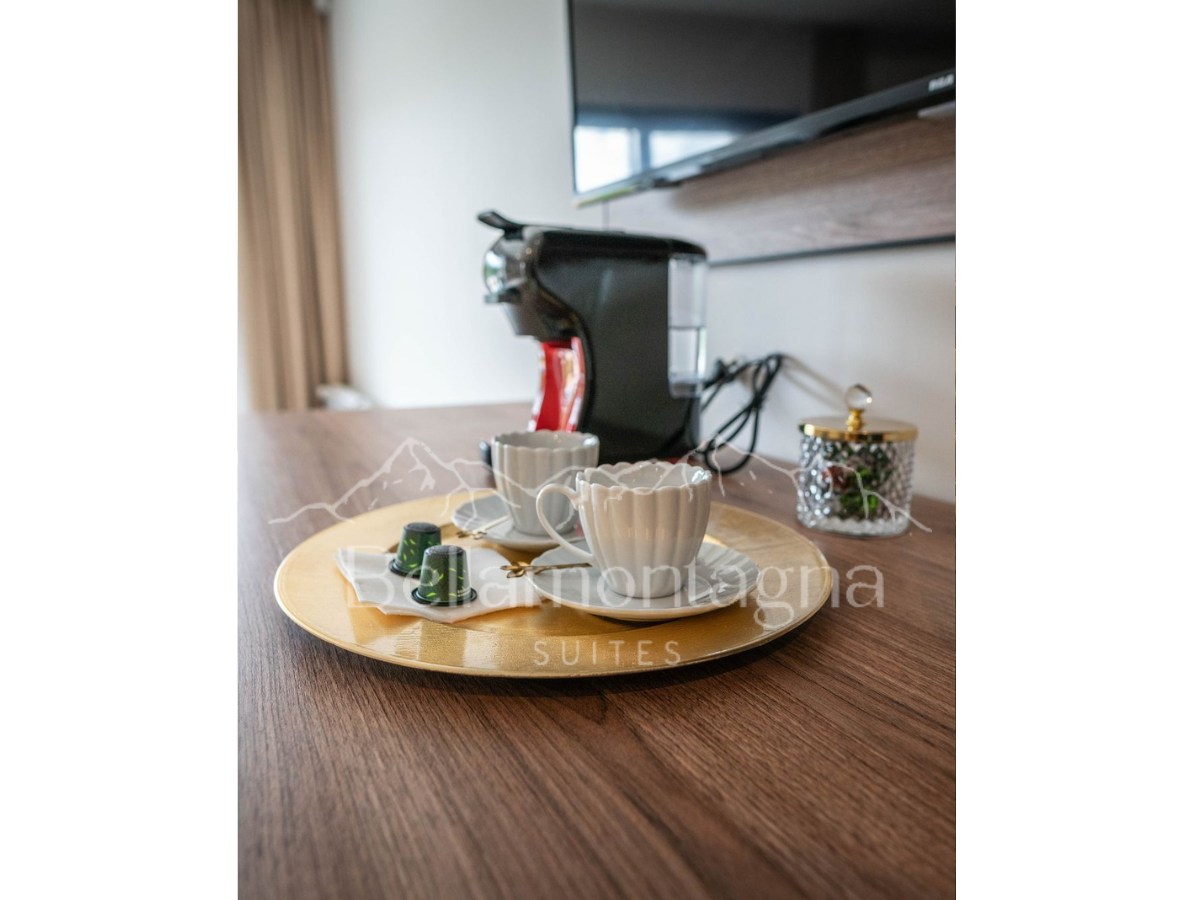 Cafetera en habitaciones | Bellamontagna Suites - Mina Clavero - Traslasierra