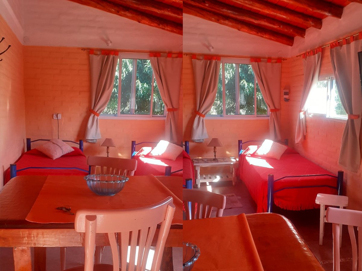 Comedor, camas individuales | Pachy Cabaña de Campo - San Lorenzo - Traslasierra