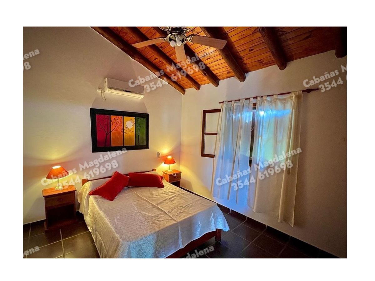 Dormitorio matrimonial | Cabañas Magdalena - Mina Clavero - Traslasierra