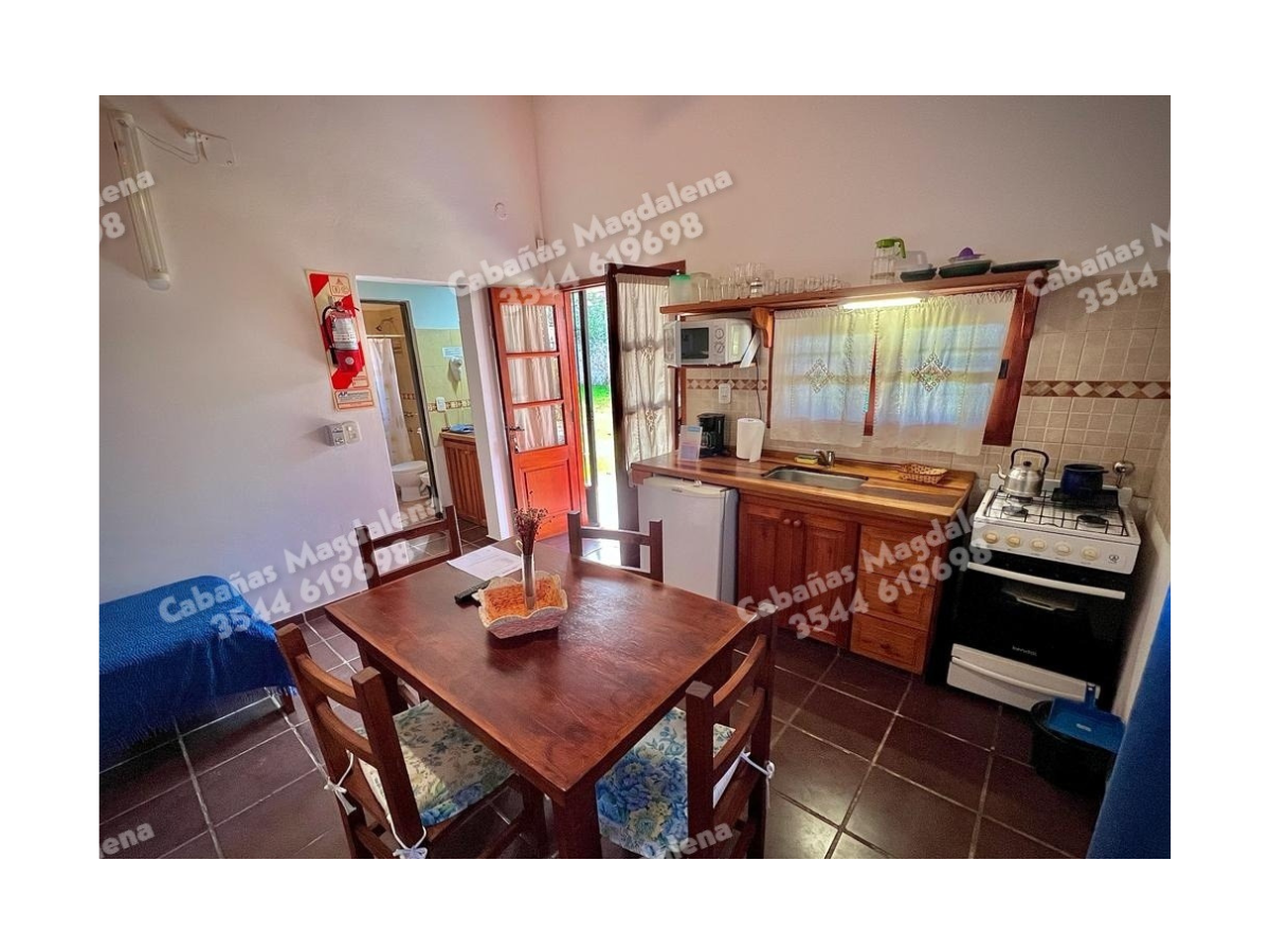 Estar-comedor cocina | Cabañas Magdalena - Mina Clavero - Traslasierra