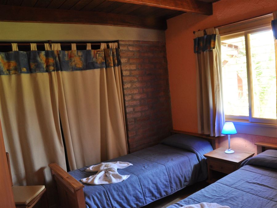 Habitación doble con camas simples de Complejo los Elefantes | Los Elefantes Cabañas - Mina Clavero - Traslasierra