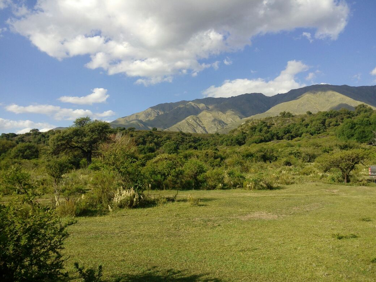 Parque y vista a la sierra | Los Cerros Casa de Campo - Luyaba - Traslasierra