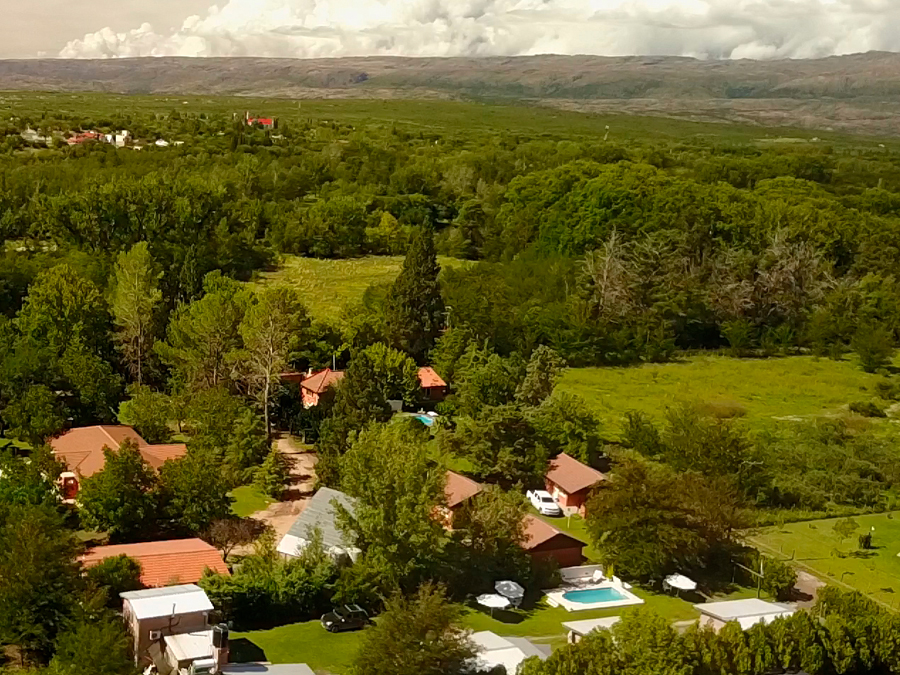 Vista al pueblo de Nono, iglesia | La Paloma Cabañas - Nono - Traslasierra